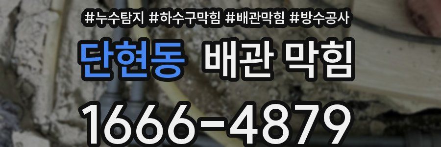 단현동 배관 막힘