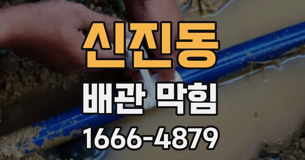 신진동 배관 막힘