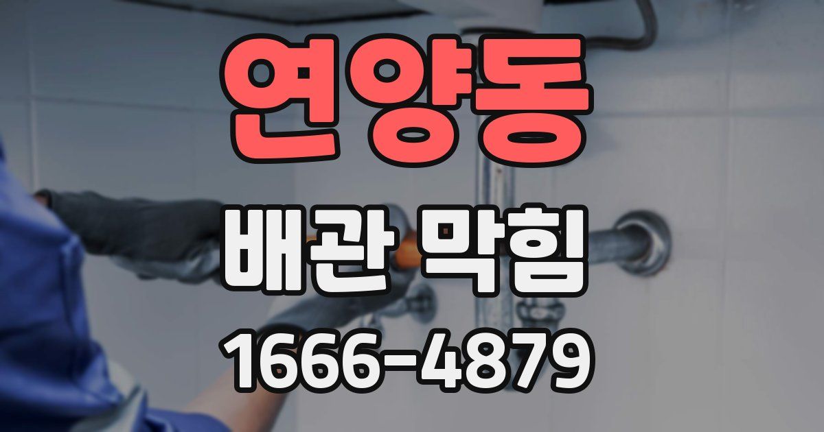 연양동 배관 막힘