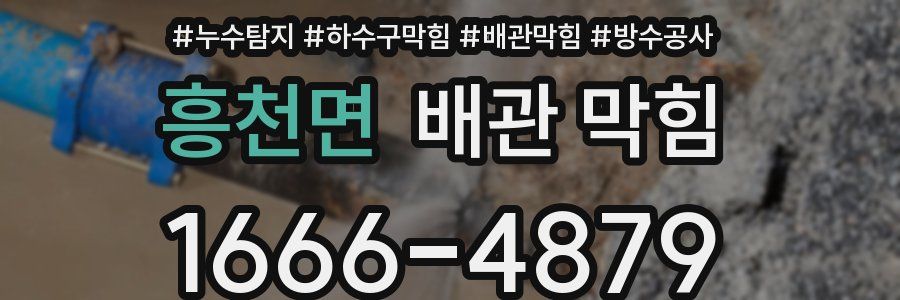 흥천면 배관 막힘