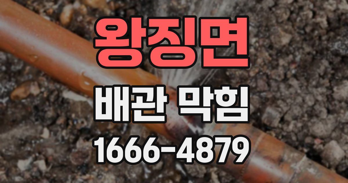 왕징면 배관 막힘