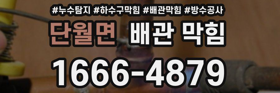 단월면 배관 막힘