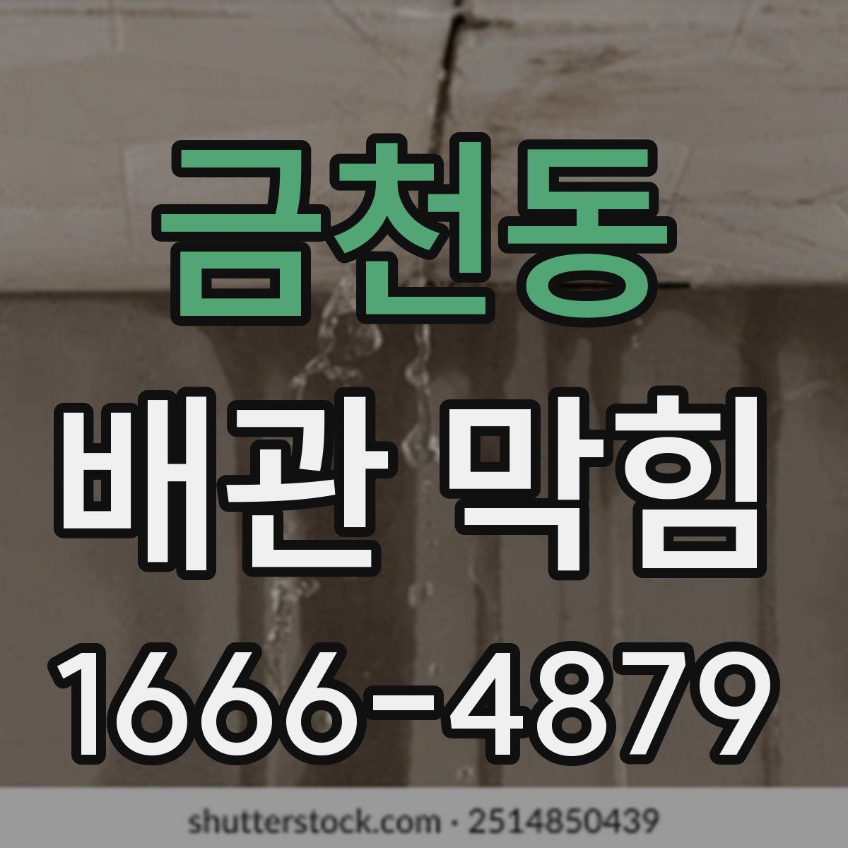금천동 배관 막힘