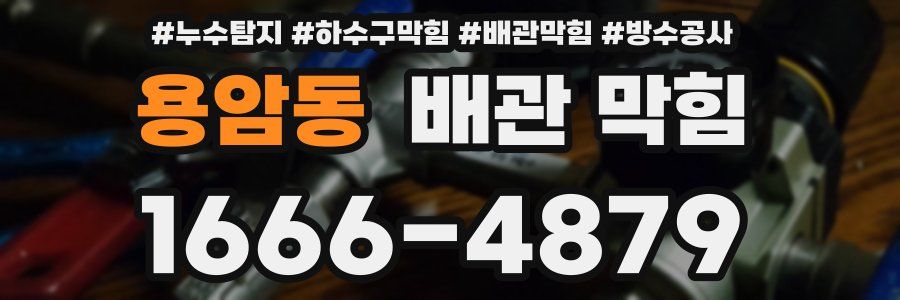 용암동 배관 막힘
