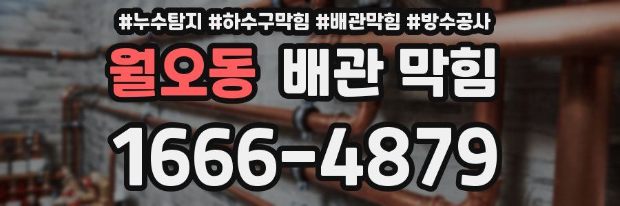 월오동 배관 막힘