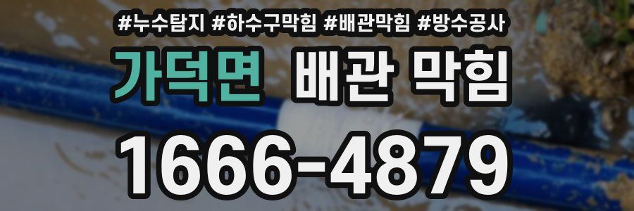 가덕면 배관 막힘