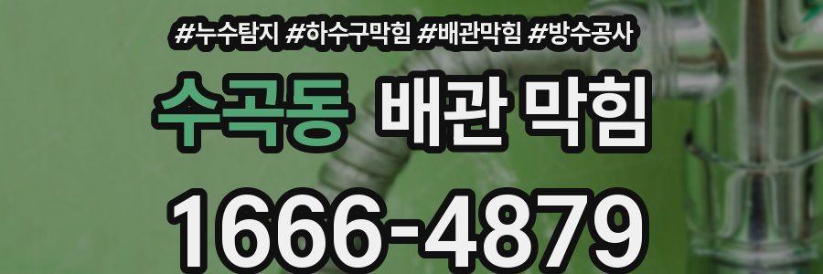 수곡동 배관 막힘