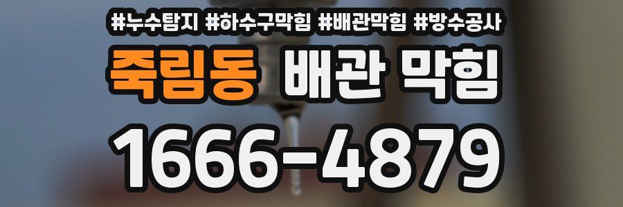 죽림동 배관 막힘