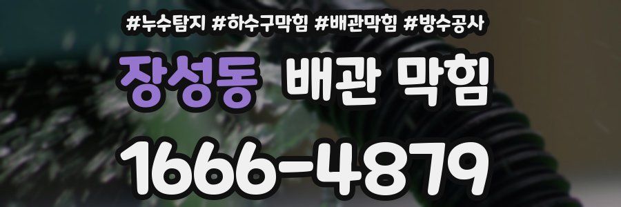 장성동 배관 막힘