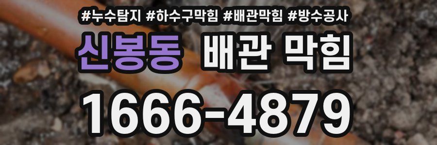 신봉동 배관 막힘