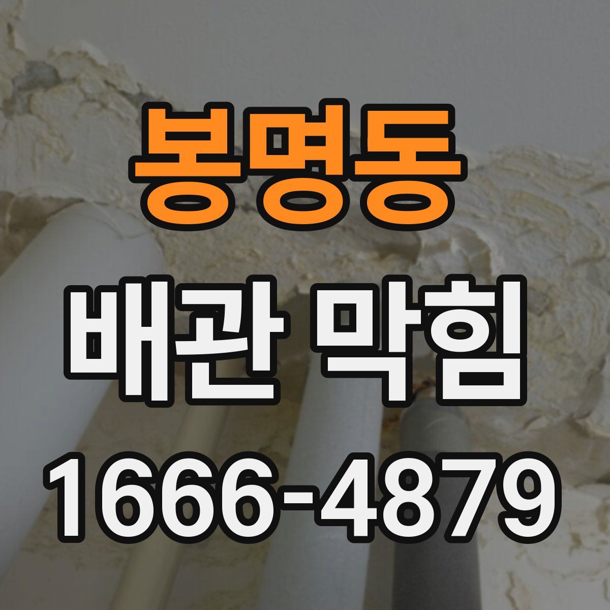 봉명동 배관 막힘