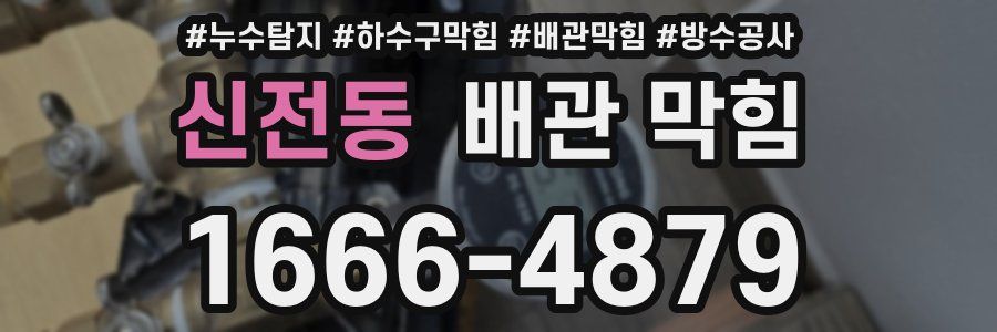 신전동 배관 막힘