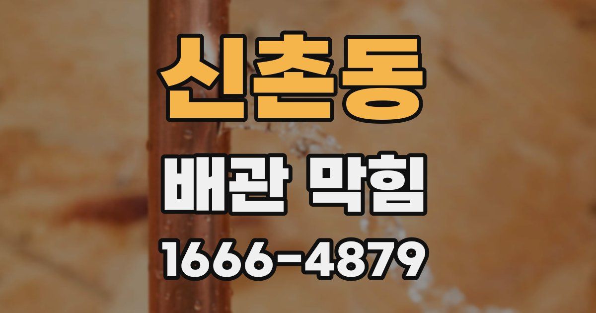 신촌동 배관 막힘