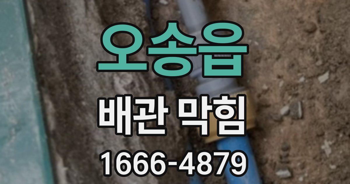 오송읍 배관 막힘