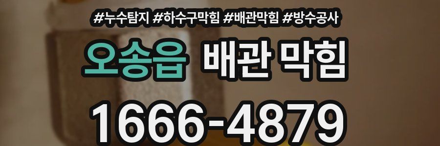 오송읍 배관 막힘