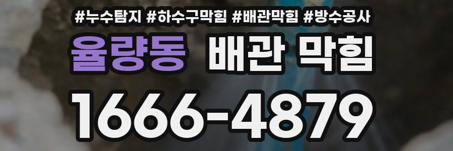 율량동 배관 막힘