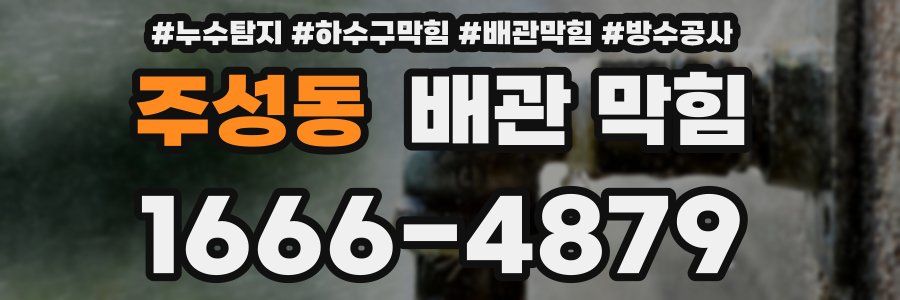 주성동 배관 막힘