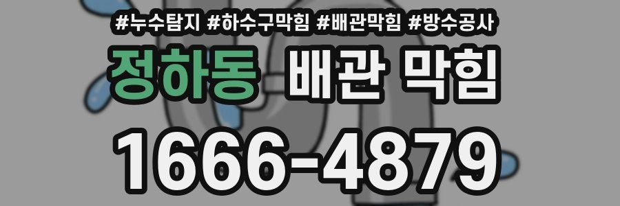 정하동 배관 막힘
