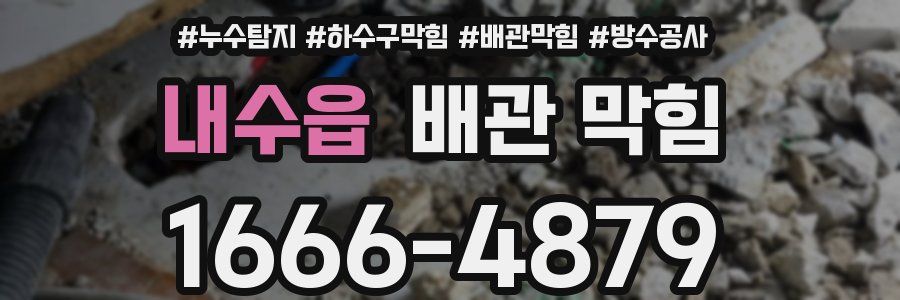 내수읍 배관 막힘