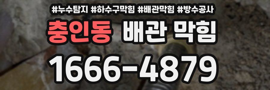 충인동 배관 막힘