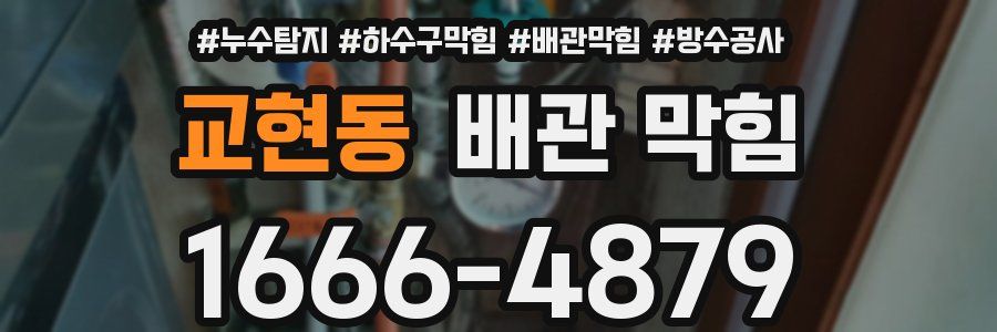 교현동 배관 막힘