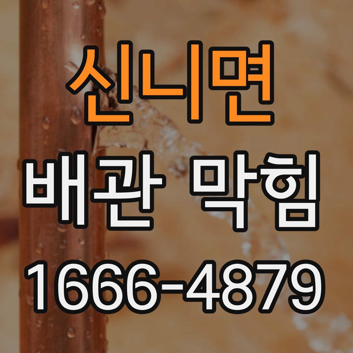 신니면 배관 막힘