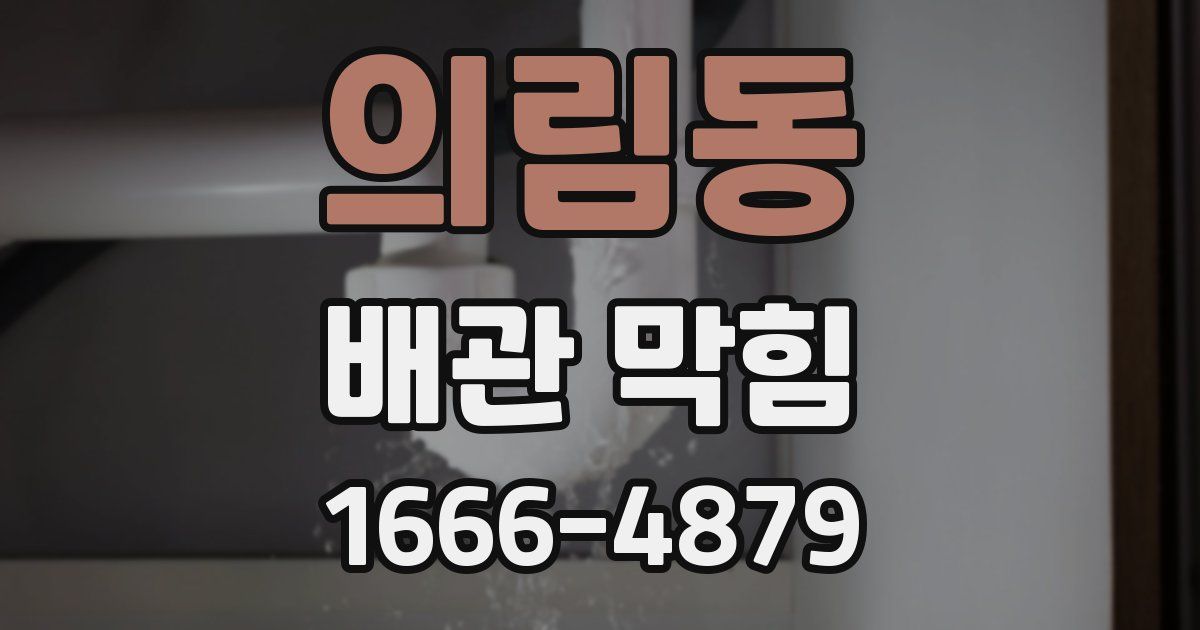 의림동 배관 막힘