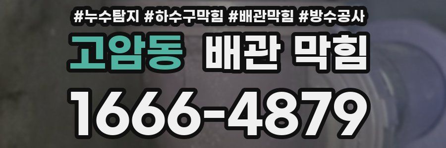 고암동 배관 막힘