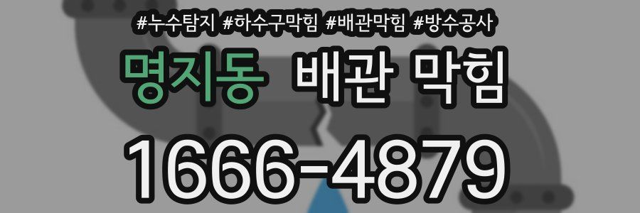 명지동 배관 막힘