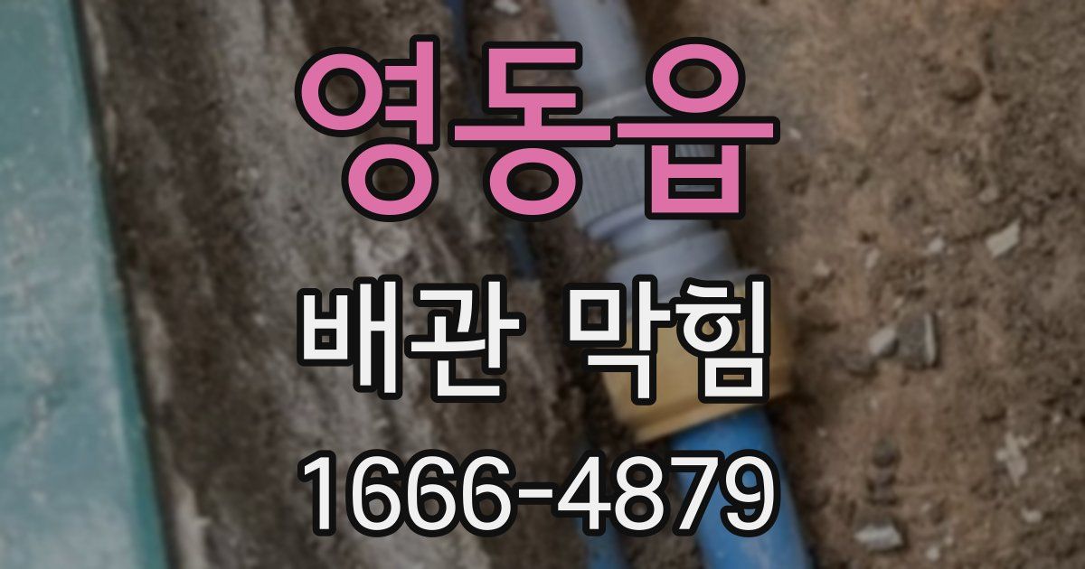 영동읍 배관 막힘
