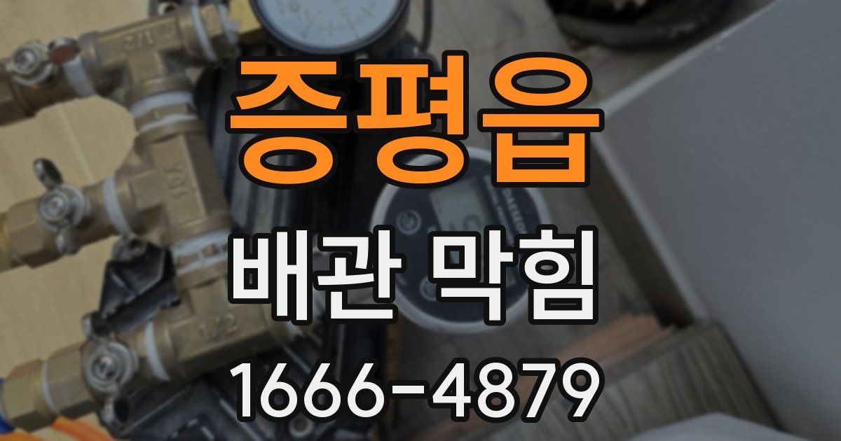 증평읍 배관 막힘