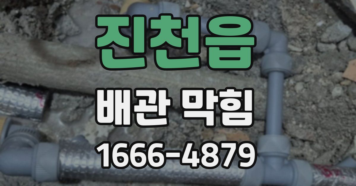 진천읍 배관 막힘