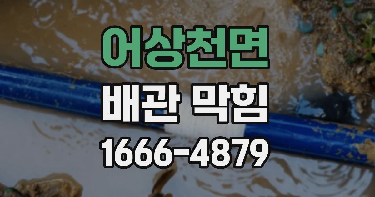 어상천면 배관 막힘