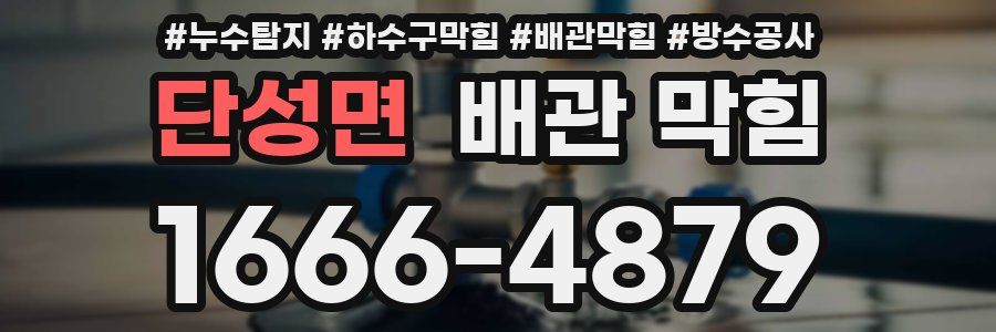 단성면 배관 막힘