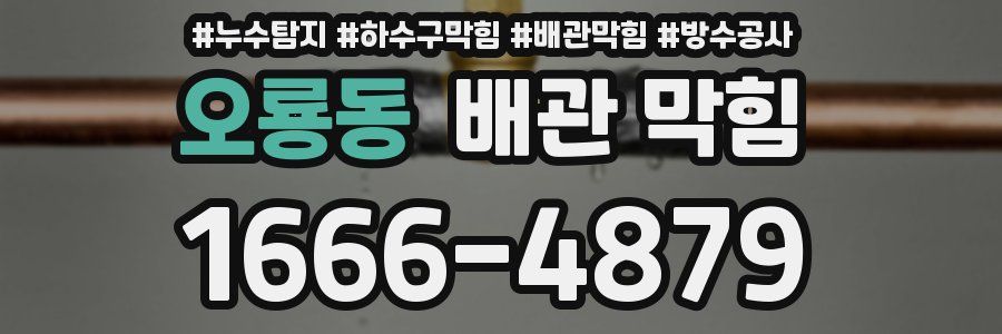 오룡동 배관 막힘