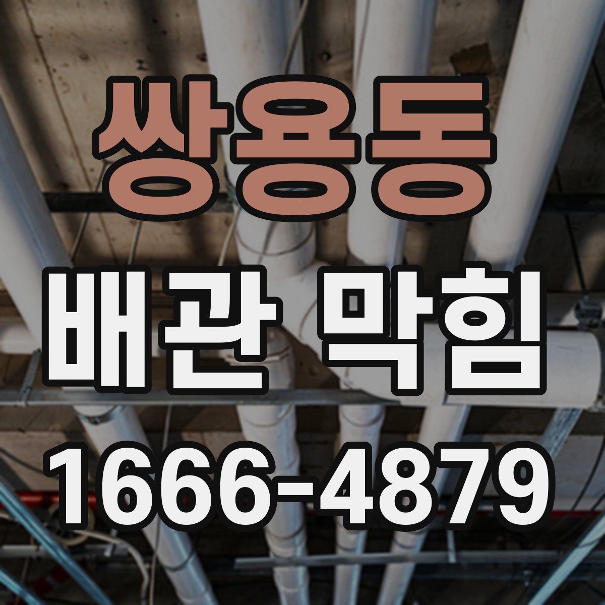 쌍용동 배관 막힘
