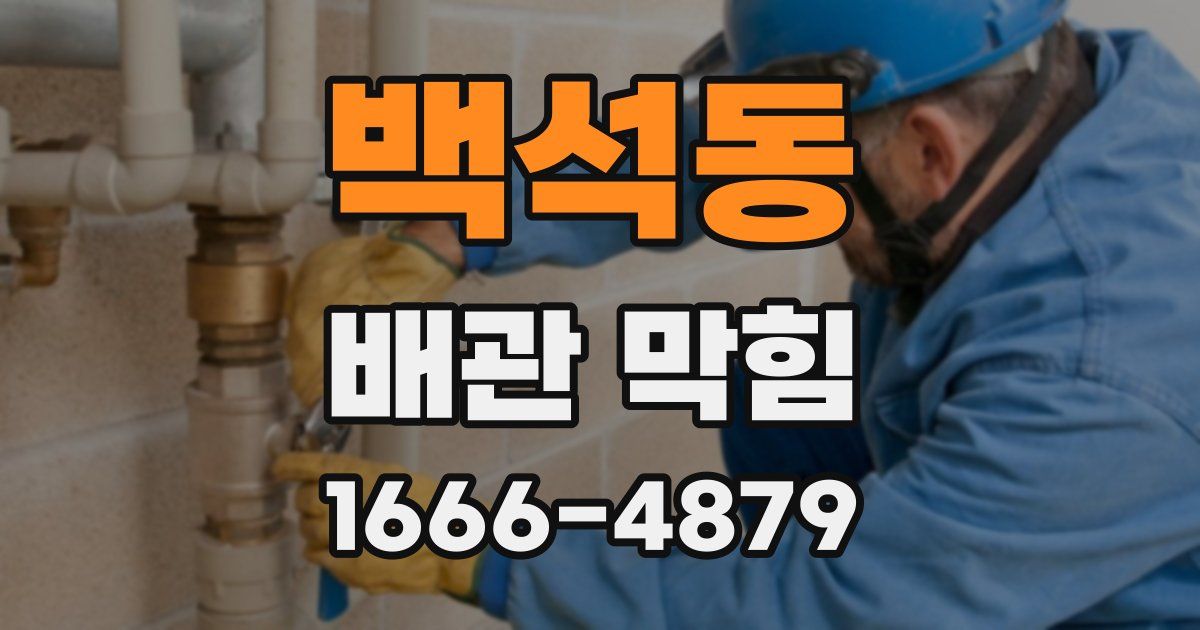 백석동 배관 막힘