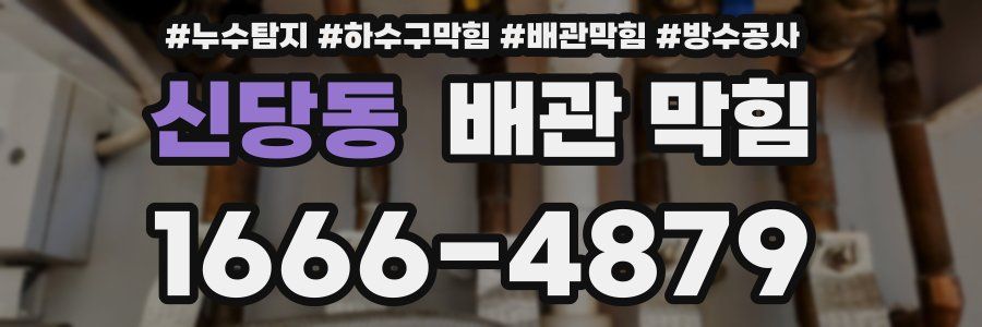 신당동 배관 막힘