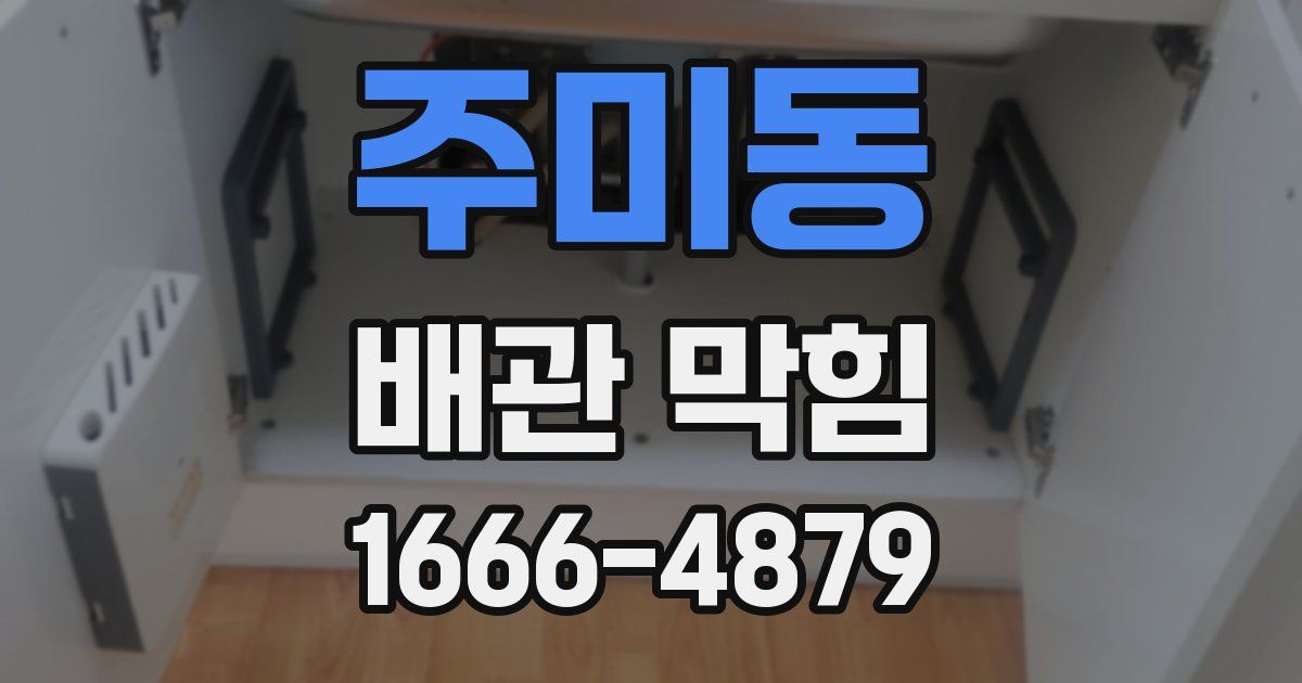 주미동 배관 막힘