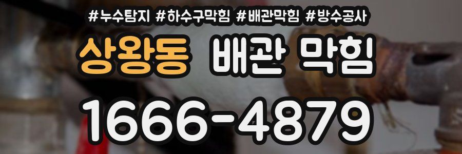 상왕동 배관 막힘