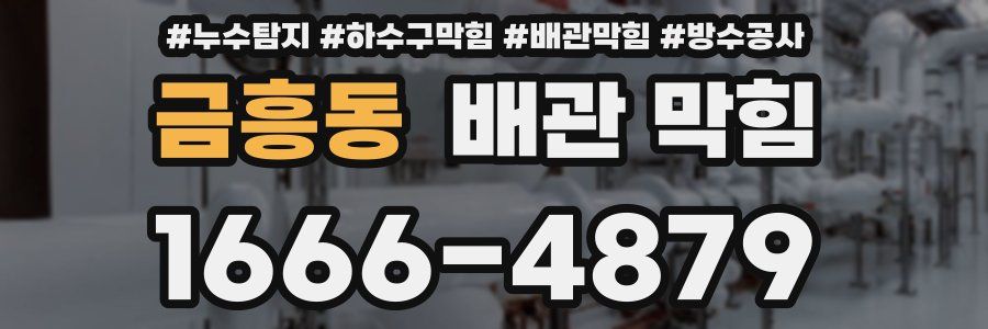 금흥동 배관 막힘