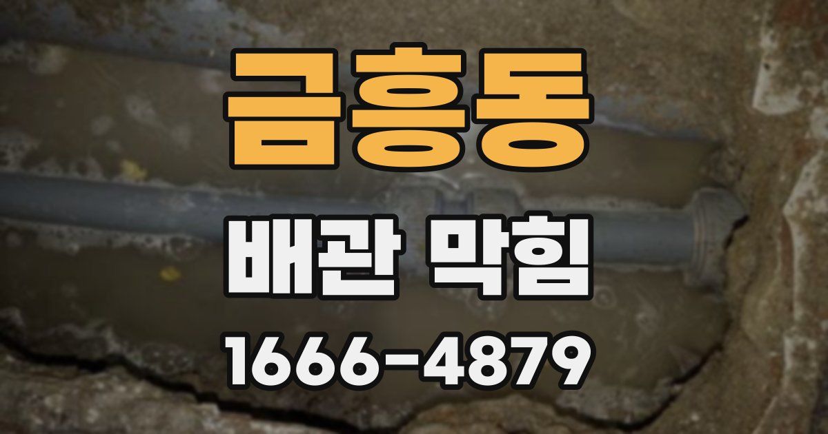 금흥동 배관 막힘