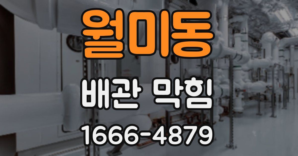 월미동 배관 막힘