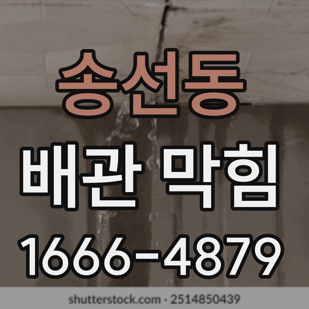 송선동 배관 막힘