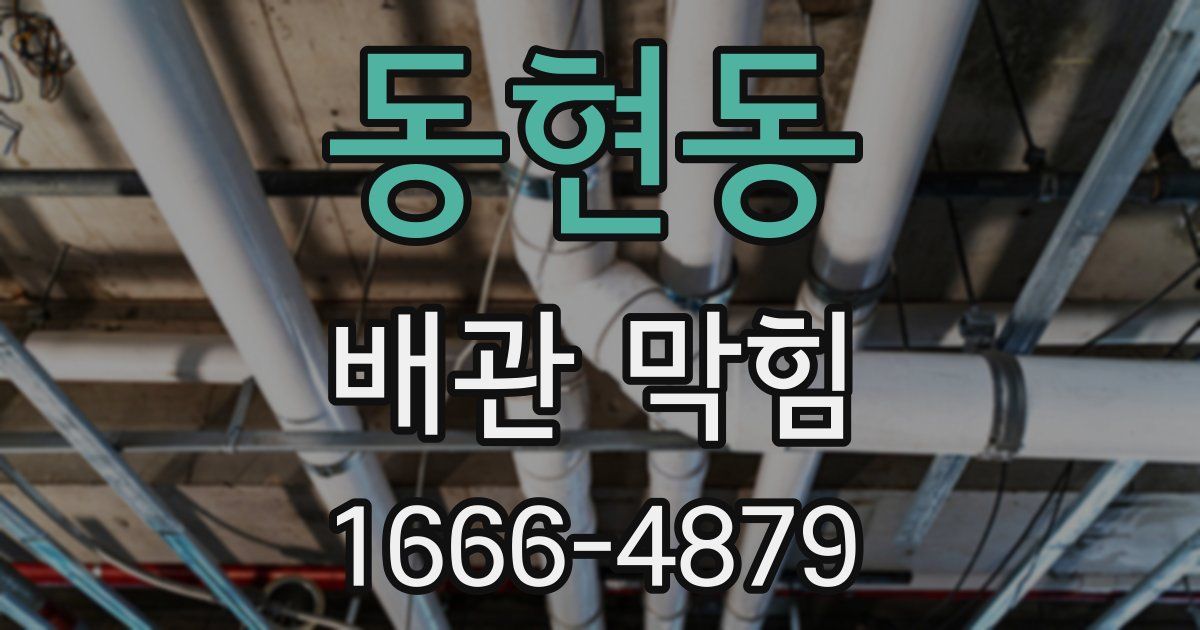 동현동 배관 막힘