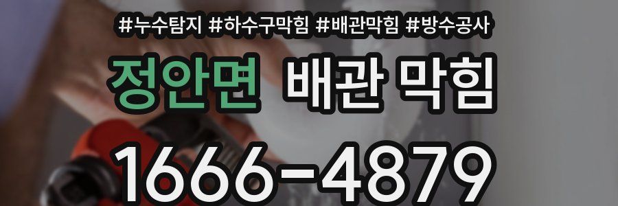정안면 배관 막힘