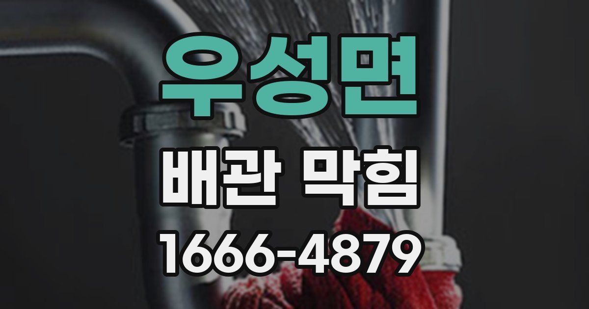 우성면 배관 막힘