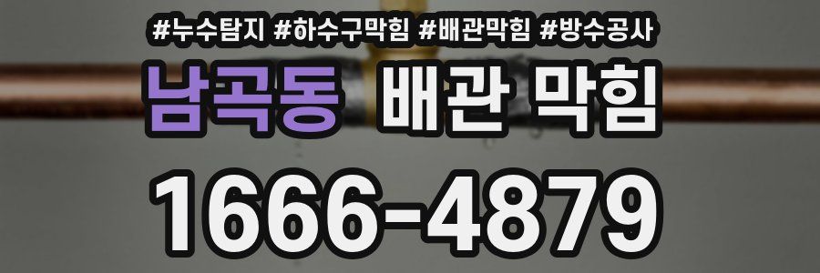 남곡동 배관 막힘