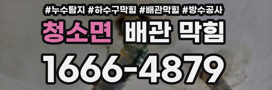 청소면 배관 막힘