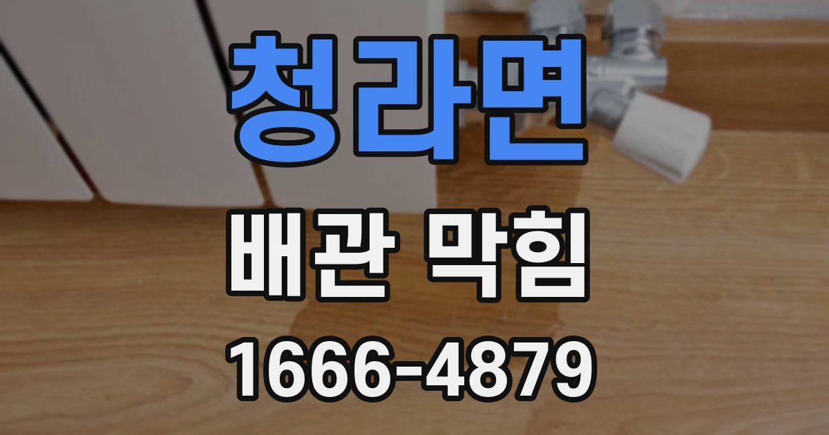 청라면 배관 막힘